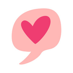 chat love valentine's day design elements