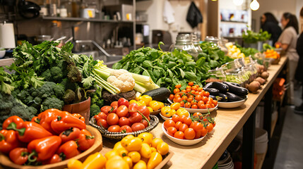 Obraz premium a setup with a nutritional healthy food