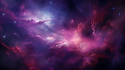Galactic Nebula in Deep Space - obrazy, fototapety, plakaty