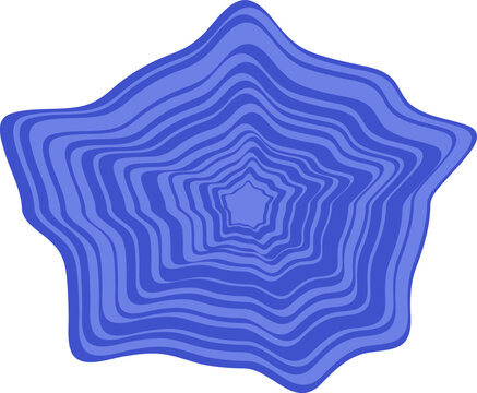 Abstract Stripes Shape