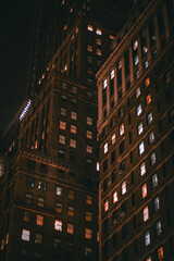 Old Bricks Building Facade, Manhattan, New York 