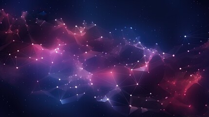 online social network, background 3d illustration. lines and dots connection technology background, digital data connection