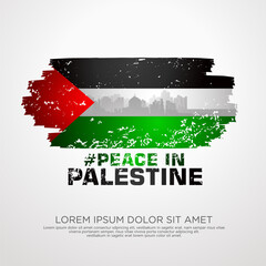 Palestinian sympathy campaign greeting card