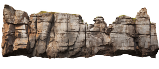 Rock cliff wall , isolated background, png,