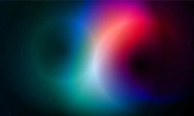 Abstract space gradient with multicolored glow and blurred illustration background
