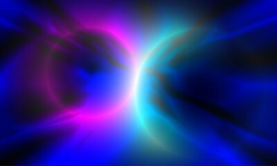Abstract space gradient with glow multicolored, defocused effect, illustration background