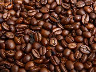 Obraz premium close up Coffee beans background