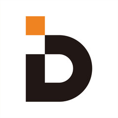 letter b i logo design