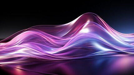 Lavender Dreams: High-Res Tech Waves in Silver Elegance - Elevate Your Screens with 64K Beauty!, Generative AI