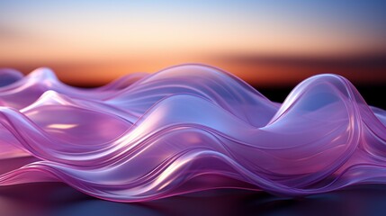 Lavender Dreams: High-Res Tech Waves in Silver Elegance - Elevate Your Screens with 64K Beauty!, Generative AI