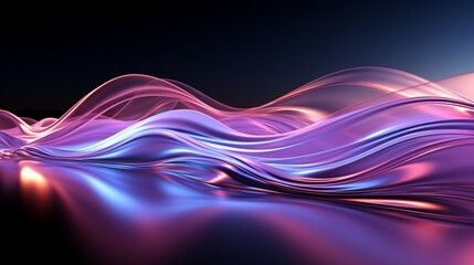 Lavender Dreams: High-Res Tech Waves in Silver Elegance - Elevate Your Screens with 64K Beauty!, Generative AI