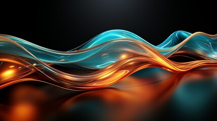 Immerse in Waves of Innovation: Stunning Turquoise & Brown 64K Wallpaper Collection, Generative AI