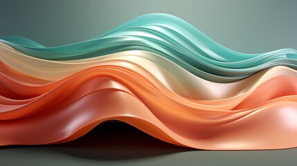 Immerse in Waves of Innovation: Stunning Turquoise & Brown 64K Wallpaper Collection, Generative AI