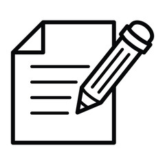 writing icon for graphic and web design