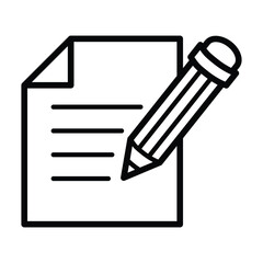 writing icon for graphic and web design