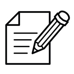 writing icon for graphic and web design