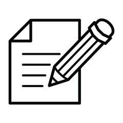 writing icon for graphic and web design