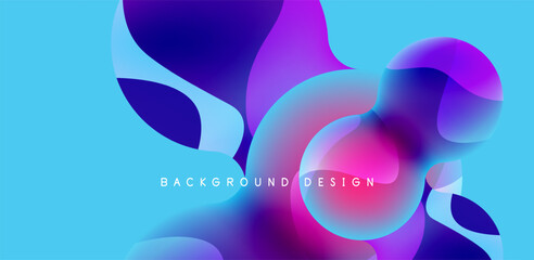 Bright abstract background glossy shiny circle and sphere composition. Minimalist geometric vector Illustration For Wallpaper, Banner, Background, Card