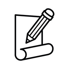 writing icon for graphic and web design