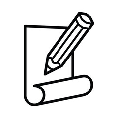 writing icon for graphic and web design