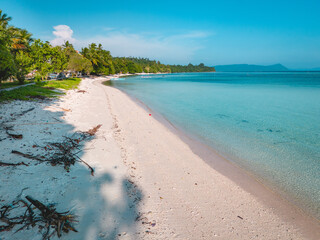 Beautiful Naira Beach in Aboru, Haruku Island, Central Maluku, Indonesia