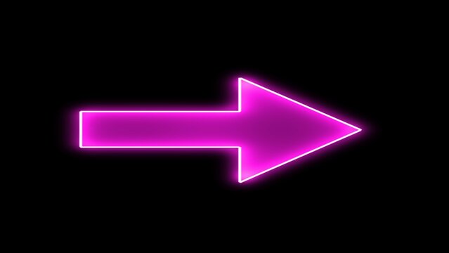 recommend clip art: Neon arrow symbol icon. Black Background with arrow direction right.  Flat design.Direction arrow towards ahead for indication signal. Flashing neon icon to the right arrow. right neon arrow