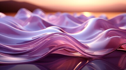 Lavender Dreams: High-Res Tech Waves in Silver Elegance - Elevate Your Screens with 64K Beauty!, Generative AI