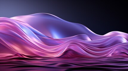 Lavender Dreams: High-Res Tech Waves in Silver Elegance - Elevate Your Screens with 64K Beauty!, Generative AI