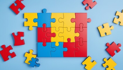 Pieces of Understanding: World Autism Awareness Day Concept