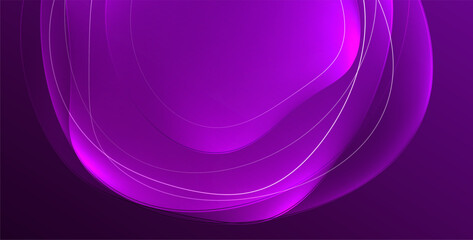 Colorful transparent flowing fluid shapes with glow effect geometric background. Wavy lines round forms. Vector illustration For Wallpaper, Banner, Background, Card, Book Illustration, landing page