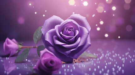 Purple Valentine's Rose