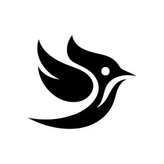 Join the trend with this highly downloaded black bird head silhouette in vector format (EPS)  a versatile and timeless addition to your design toolkit.