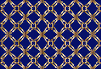 Fototapeta premium Abstract classic golden pattern. Modern style fabric design textile swatch all over print block.