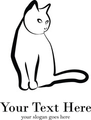 Cat logo, cat vector, cat design for your business