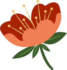 Flat Flower Decoration 