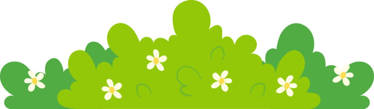 Bushes with Blooming Flowers Icon