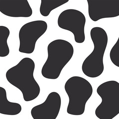 Cow skin texture pattern vector illustration