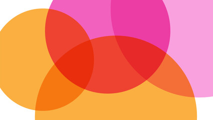 Obraz premium Abstract geometric circle colorful transparent vector background