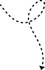 Hand drawn dashed line