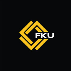 FKU letter design for logo and icon.FKU typography for technology, business and real estate brand.FKU monogram logo.