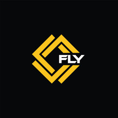 FLY letter design for logo and icon.FLY typography for technology, business and real estate brand.FLY monogram logo.