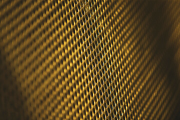 abstract metal grid background - close up of metal grid texture - vintage filter