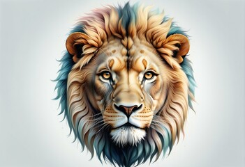 Lion head,  Portrait of a wild animal