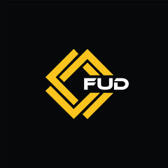 FUD letter design for logo and icon.FUD typography for technology, business and real estate brand.FUD monogram logo.