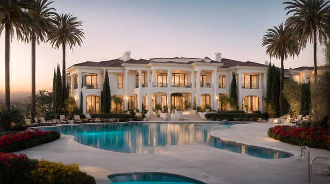 Luxury Mansion in Beverly Hills California, Visualized through real source. 