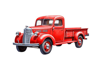 _Red_truck_full_body_closeup_full_body