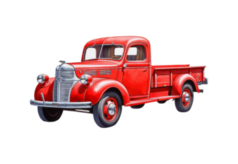 _Red_truck_full_body_closeup_full_body