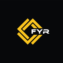 FYR letter design for logo and icon.FYR typography for technology, business and real estate brand.FYR monogram logo. - obrazy, fototapety, plakaty