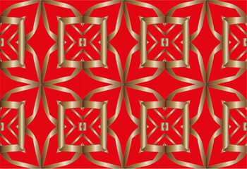 Fototapeta premium Abstract classic golden pattern. Set of modern geometric luxury backgrounds for business or presentation or greeting cards with golden lines 