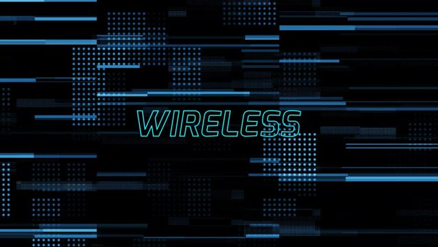Wireless text background.